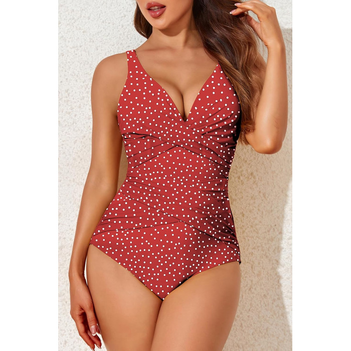 Купальник жіночий Smismivo з ефектом Push Up та животовитягуванням, червоний, S
