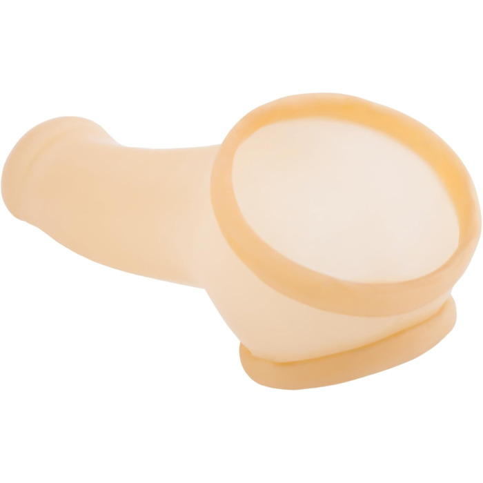 TOYLIE Latex Penis Sleeve (13 см) - Прозорий презерватив для пеніса з кільцем та виразною головкою - Зроблено в Німеччині