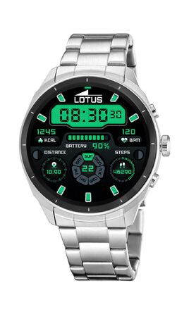 Смарт-годинник Lotus Smartime 2nd Gen Nexo (50206/1) для чоловіків, сталь 316L, водонепроникність IP65, ШІ-помічник, сріблястий