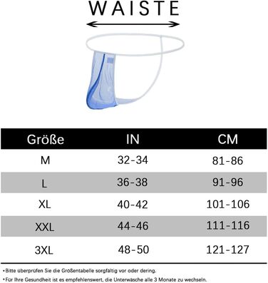 Сексуальна чоловіча білизна BIATWOWR: прозорі стрінги з дихаючого матеріалу, м'які, кольори: помаранчевий, жовтий, блакитний, розмір 3XL