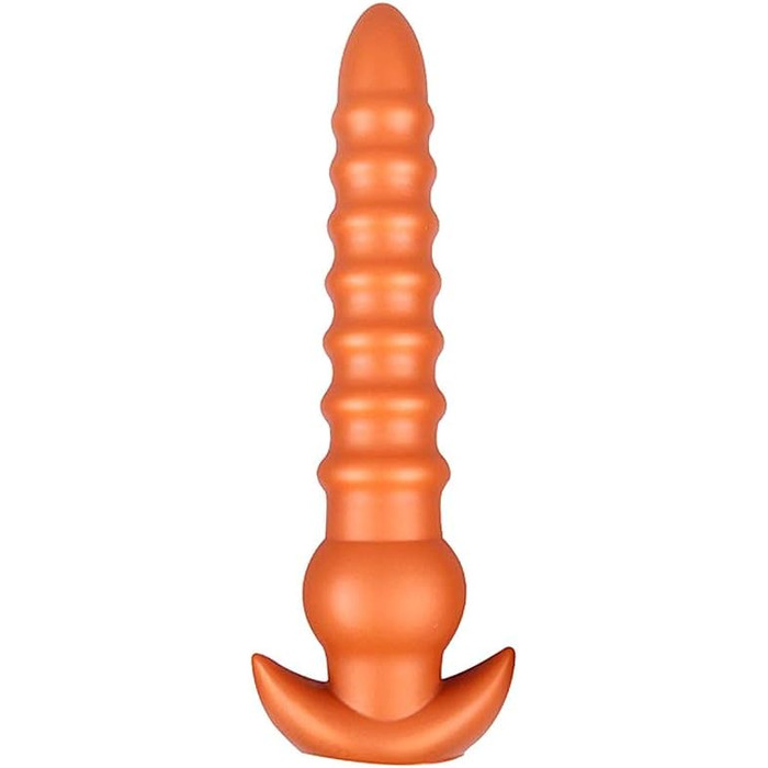 Анальний плаг Roluck з рідкого силікону з вузькою основою – іграшка для дорослих