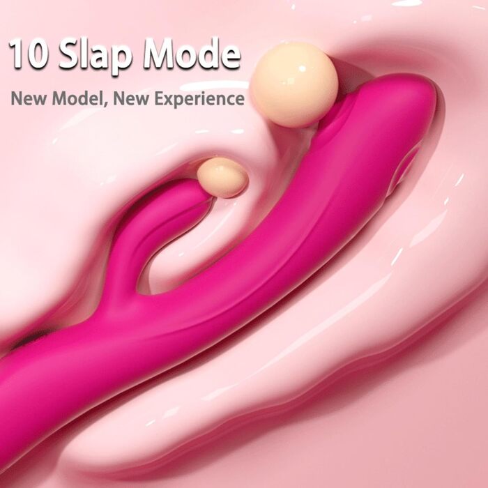 Вібратор Rabbit для жінок: 10 режимів, стимуляція клітора та G-точки, червоний