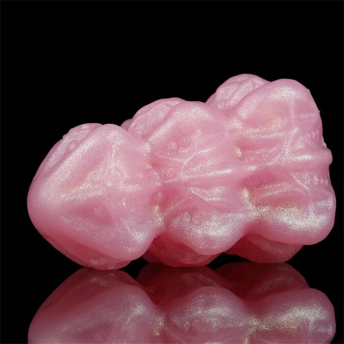 Анальні кульки з рідкого силікону Soarvlorfy (3 шт.) - стимулятори G-точки та простати, рожеві, M