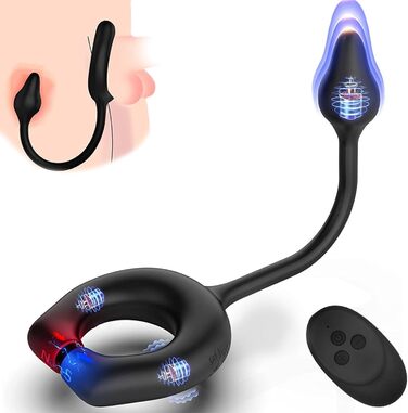 Вібратор для чоловіків, масажер простати, анальний вібратор, масажний анальний плаг, для затримки еякуляції