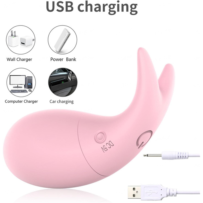 Вібратор з дистанційним керуванням через додаток, 10 режимів вібрації для жінок, портативний G-spot вібратор для пар, рожевий