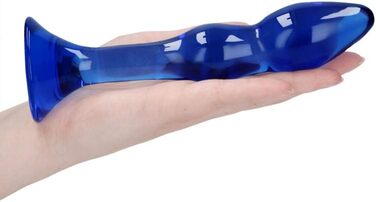 Ділт з боросилікатного скла Shots Chrystalino Galant, блакитний, 15 см