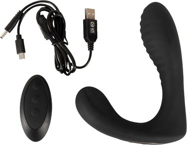 Вібратор Intense Rabbit Schwarz 4,3 см (Простатовий плагін)