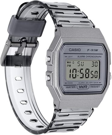 Цифровий унісекс годинник Casio Collection у сірому кольорі