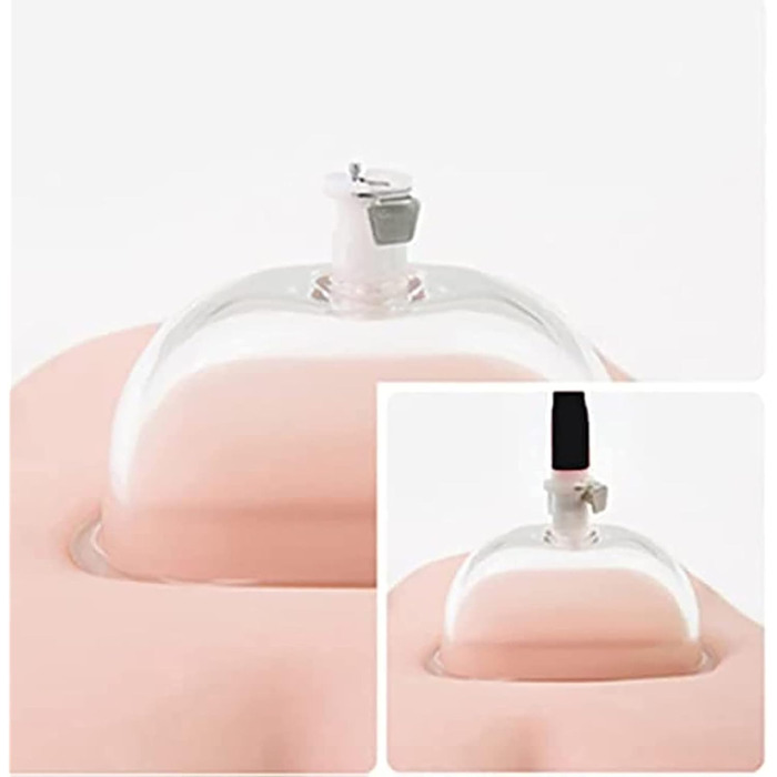 Електричний масажер для клітора та вагіни, вакуумний стимулятор, USB, чорний