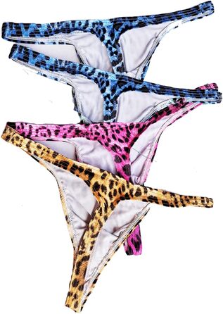 Танга чоловіча Faringoto з леопардовим принтом, 4 шт. (XL)