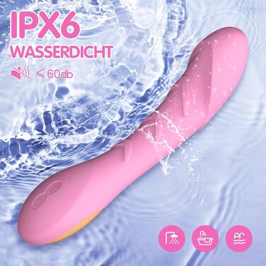 Вібратор для жінок G-Spot, силіконовий стимулятор клітора, 12 режимів вібрації, рожевий колір