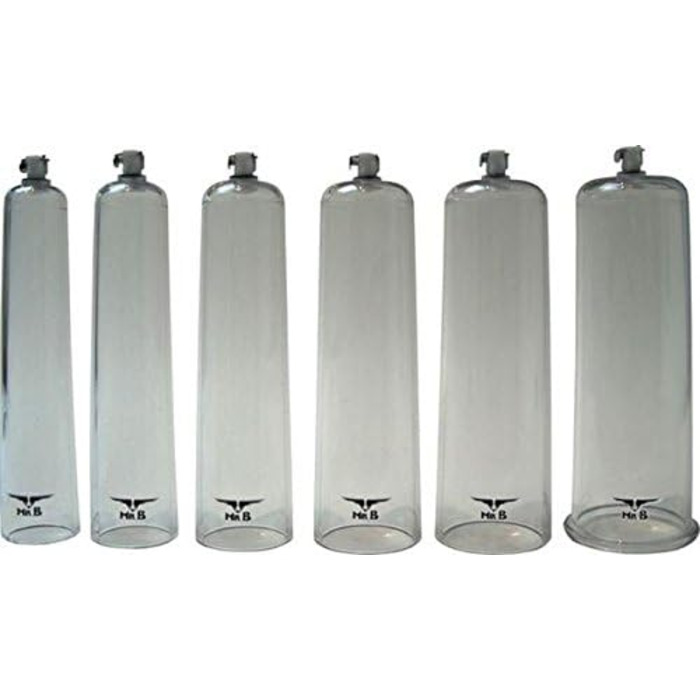 Вакуумний циліндр для збільшення статевого члена Mister B, 7,9 x 22,9 см, прозорий (1 шт.)