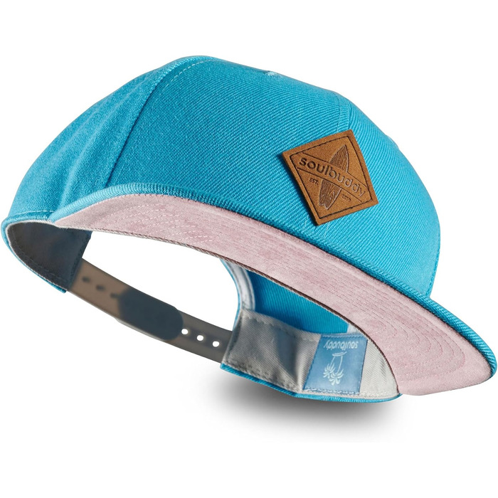 Набір кепок Soubuddy для батька та сина (2 шт.) — Сімейний комплект бейсболок Snapback для чоловіків та дітей, темно-червоний та блакитно-рожевий, One Size + дитячий розмір