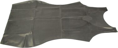 Латексне міні-плаття Rubberfashion - коротке латексне плаття, відкриті руки, бретельки, V-подібний виріз - жіночі сукні для жінок, чорний, 0.4 мм