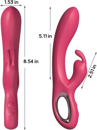 Вібратор для жінок Rabbit з 10 режимами, G-spot, рожевий