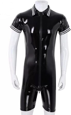 Еротичний костюм для чоловіків 3 шт: комплект нижньої білизни для карнавалу, ролеві костюми для пар, вечірок та святкування Фастів (Чорний/Білий)