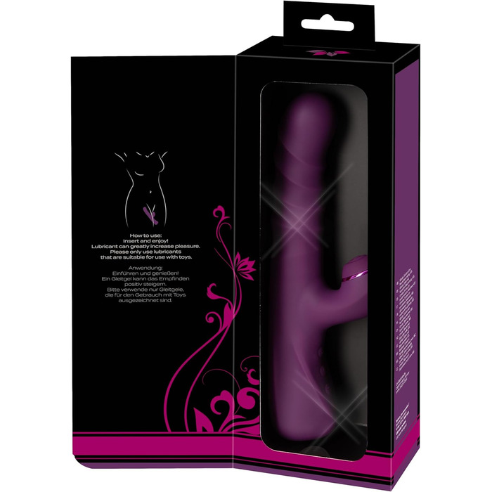 Вібратор для тіла JAVIDA Rabbit Vibe - 10 режимів, стимулятор клітора, фіолетовий (13-13,5 см)