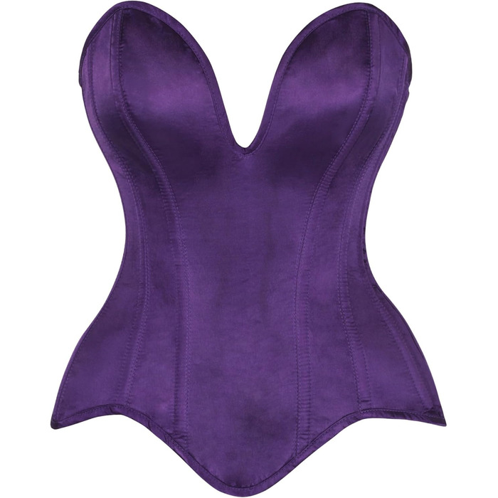 Корсет Daisy Corsets з м'якими ребрами, сукня-корсет, сукня-топ, сукня з декольте, сукня Overbust, кольору слива (Pflaume)