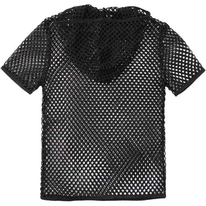 Чоловіча футболка з сітки з ефектом прозорості у стилі ретро, кольорова сітка, футболка у стилі хіп-хоп, футболка з мереживом