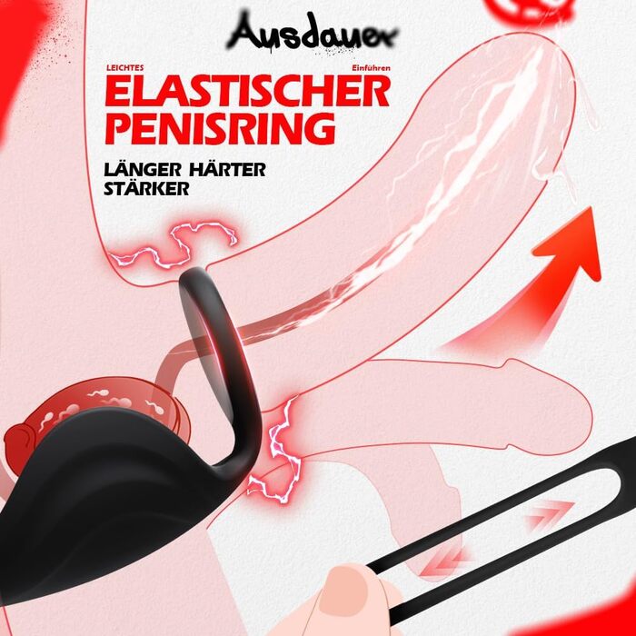 Вібратор для чоловіків для стимуляції простати, анальний плагін з кільцем, 3 режими, 10 вібрацій. Іграшки для дорослих, для пар.