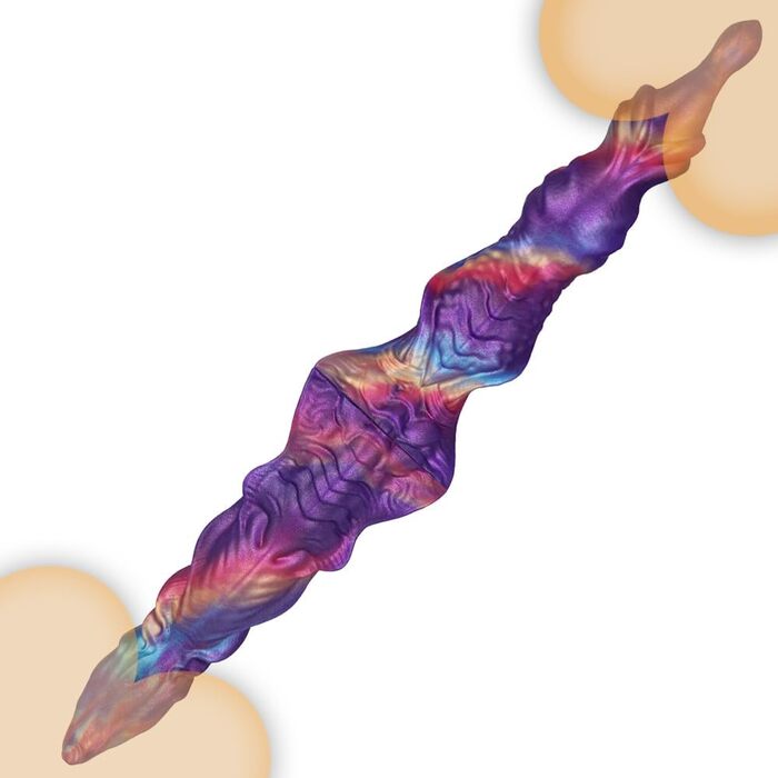 Анальний стимулятор з силікону Hmxseu Monster Doppeldildo - подвійний дildo, 34 см, для жінок, чоловіків, пар