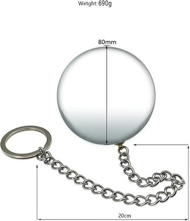 Анальні кульки зі скла, ланцюжок, дилататор, масажер для ануса, 80 мм - для жінок та чоловіків