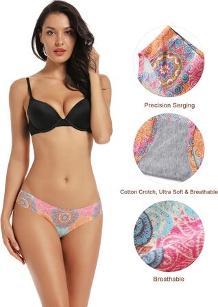 Набір трусиків жіночих безшовних, 5 шт. L, Motif - слипи, панті, бікіні, невидимки, дихаючі