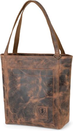 Жіноча шкіряна сумка-шопер Berliner Bags Vintage Shopper Seville, стильна сумка з ручками (колір Earth)