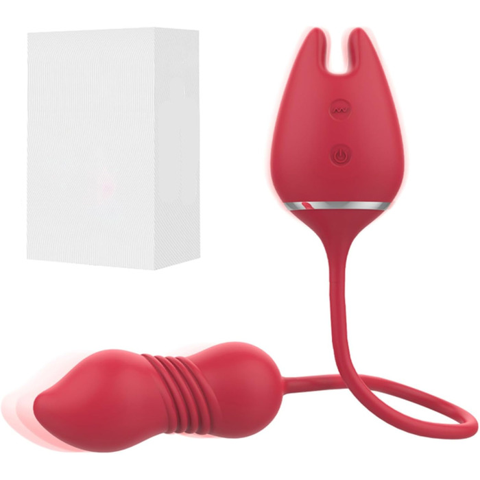 Вібраційний яєчко-вібратор для жінок: телескопічна іграшка для дорослих