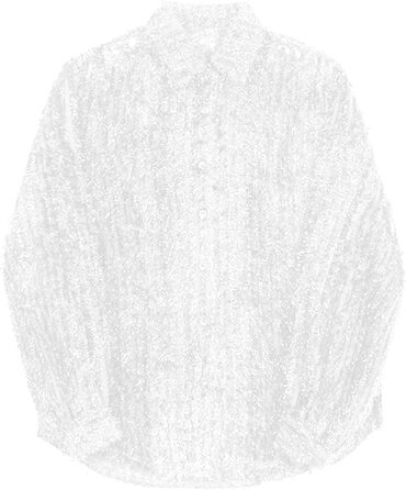 Чоловіча сітчаста сорочка Foweknow з паєтками, прозора, довгі рукави, для клубів, біла