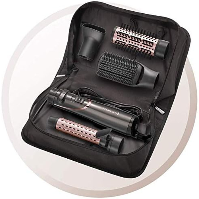 Фен-щітка для волосся Remington Curl-Straight D5707 з іонізацією, 2200 Вт, набір для завивки та випрямлення (дифузор, концентrator, кругла щітка 45мм)