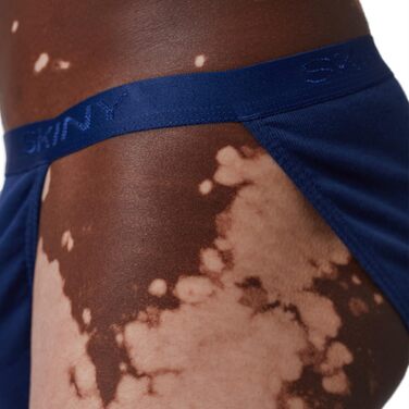 Танга чоловічі Skiny з бавовни рифлення XXL Navy (2 шт.)