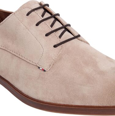 Чоловічі туфлі Derby Tommy Hilfiger Suede Dress Shoe (FM0FM05776) із замші, бежеві (Coastal Taupe), розмір 43 EU