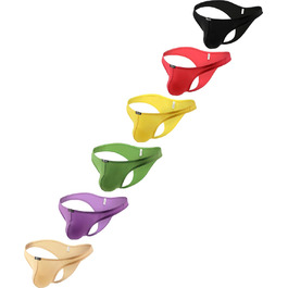 Сліпи iKingsky для чоловіків, сексуальний вигин, частковий закриття спини, труси для чоловіків, XL, 6 штук