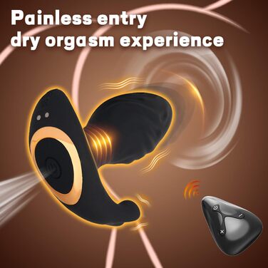 Анальні вібратори для чоловіків та жінок: 10 режимів, телескопічний дизайн, силікон. Стимулятор простати, анальний дildo.