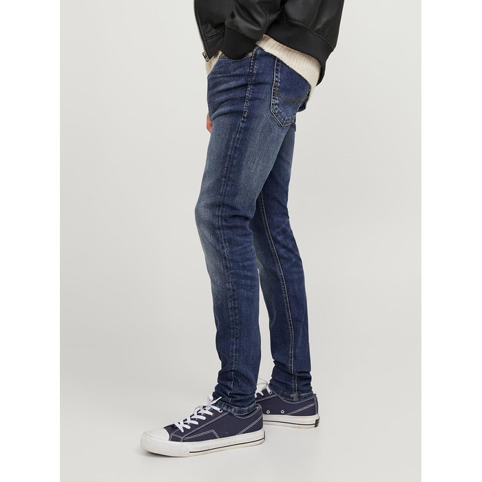Чоловічі вузькі джинси Skinny Jack & Jones JJILIAM JJORIGINAL синього кольору, 36W / 32L