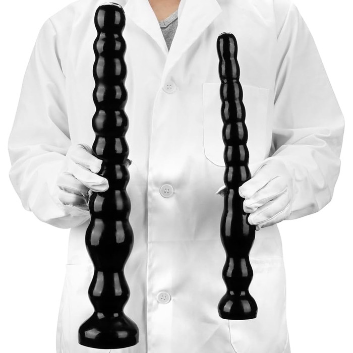 Анальні намистини-дильдо для чоловіків та жінок, масажер простати, стимулятор G-точки, великий розмір (середній)