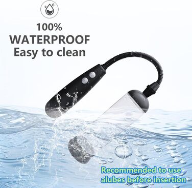 Електричний тренажер для збільшення статевого члена для чоловіків QgLust з 3 режимами, для ерекції та мастурбації