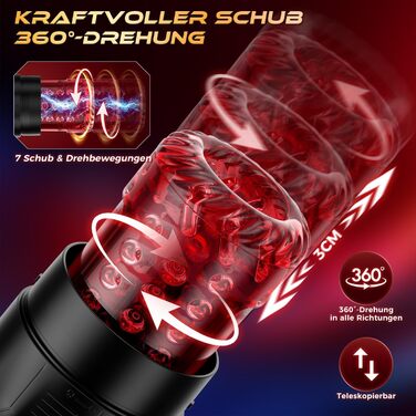 Електричний мастурбатор для чоловіків з вібрацією та функцією ковзання - стимулятор пеніса, секс-іграшка