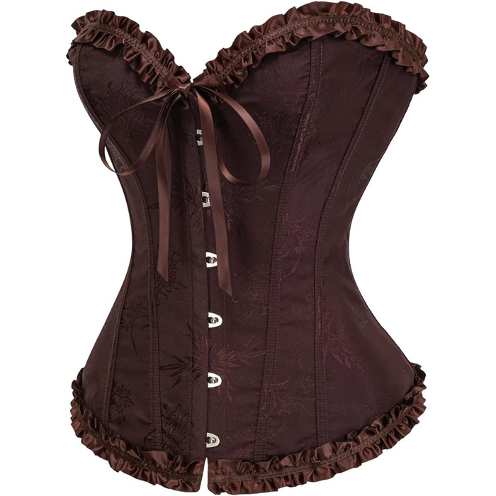 Корсет жіночий KUOSE з нагрудником, великі розміри S-6XL, чорний (34-36)