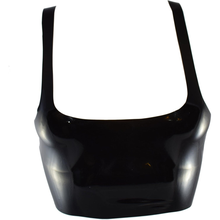Латексний топ Rubberfashion Kurz - Латексний бюстгальтер - Латексна сорочка для жінок та чоловіків XL, чорний, 0.4 мм