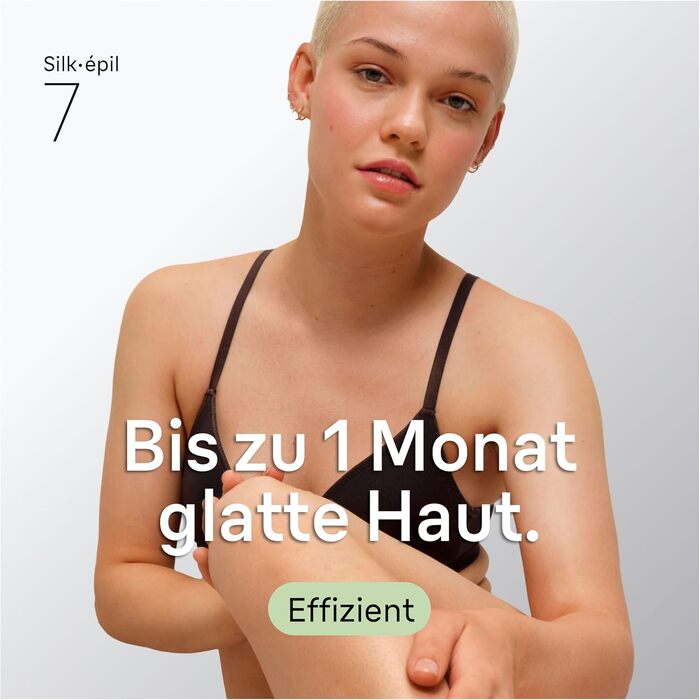 Епілятор Braun Silk-épil 7 7-011 для жінок, сріблястий: водонепроникний, для вологого та сухого використання, з бритвою та набором аксесуарів