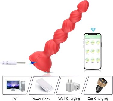 Вібратор для анусу з пультом керування, анальний вібратор для жінок та пар, масажер простати, силікон, чорний