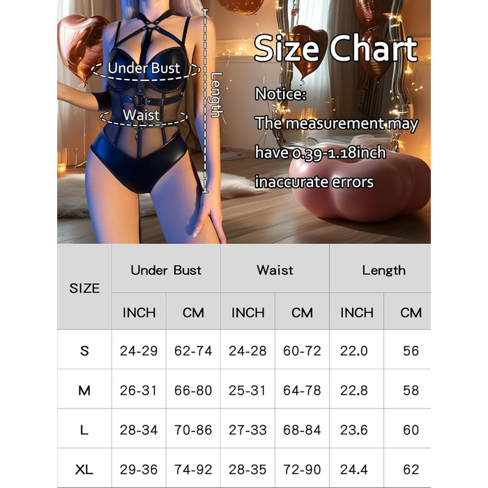 Боді FEOYA для жінок з вирізом, сітчаста тканина, прозорий, суцільний, спідня білизна, шкіряне тіло для косплею, вечірки, клубу, чорні ремінці S