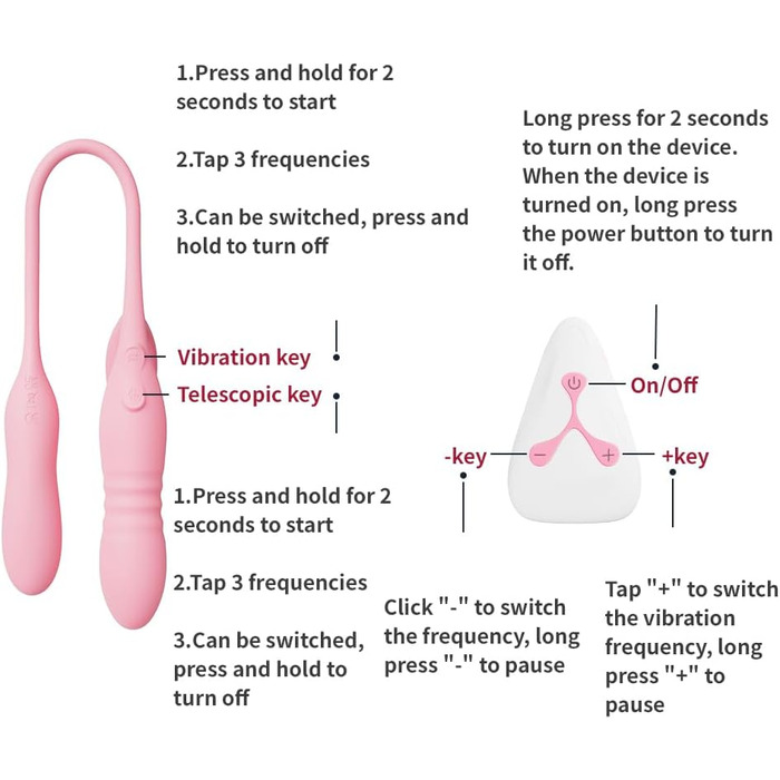 Вібратор Doppelkopf 3-в-1: анальний, кліторальний, G-точка. Силіконовий вібратор з 12 режимів та 3 телескопічними режимами.