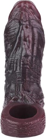 Реалістичний силіконовий пеніс-чохол з кульочками, вени, для збільшення та подовження, секс-іграшка для чоловіків (XL)