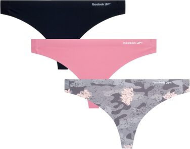 Спортивні труси Reebok для жінок - Stretch Performance String (3 шт. в упаковці) M, сірий/лисиця/чорний