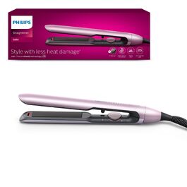 Випрямляч для волосся Philips 5000 Series BHS530/00 з технологією ThermoShield, іонізацією та керамічними пластинами з аргановою олією, світло-рожевий