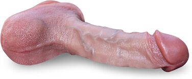 Реалістичний дилда, 20.7 см, з матеріалу, сумісного з тілом, для жінок, з присоском, Williams