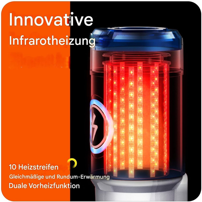 Автоматичний секс-іграшка Leten ThermoPod для чоловіків з підігрівом, функцією масажу та тримачем для телефону